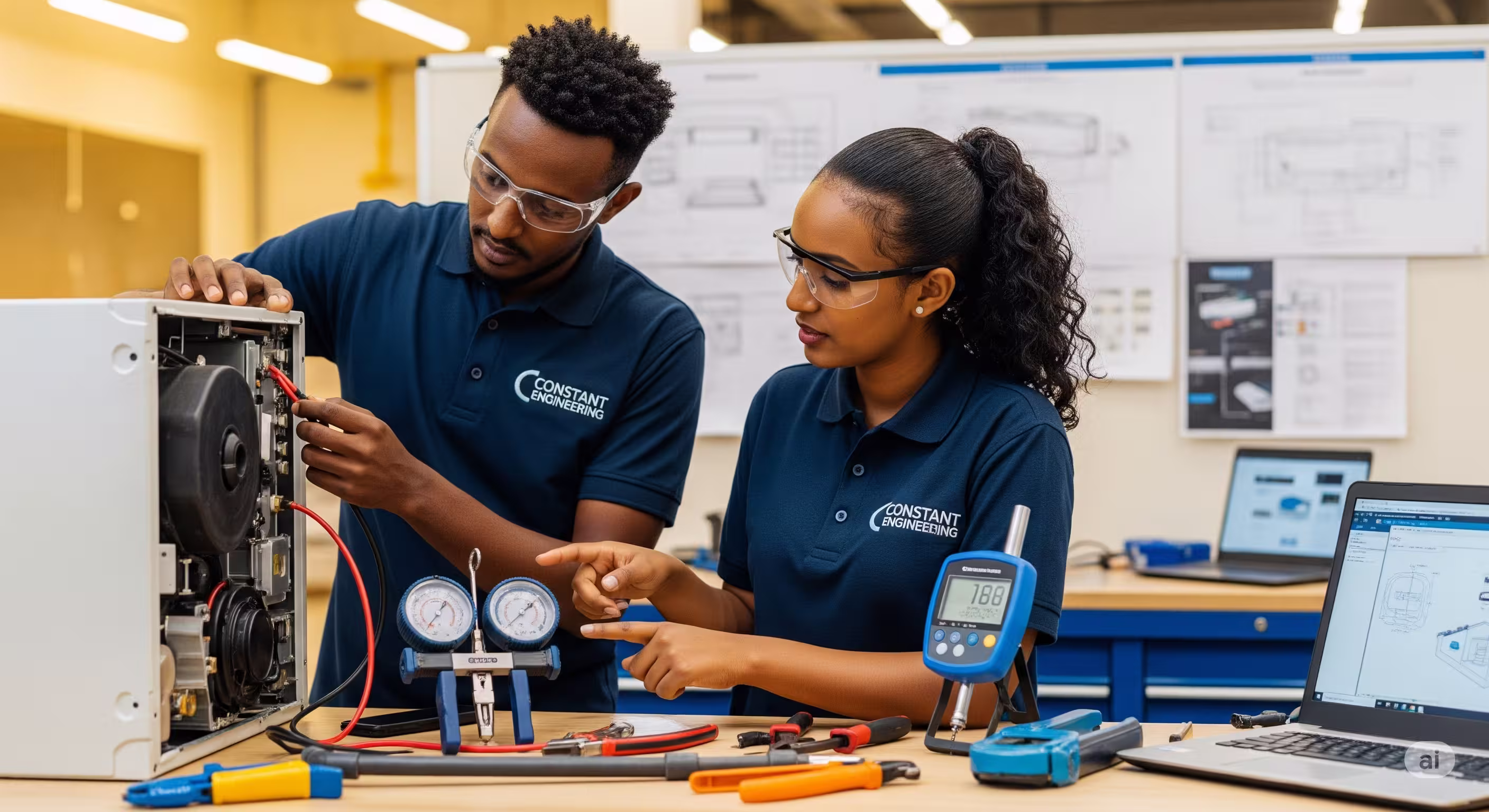 Diesel Generators powering an industrial facility